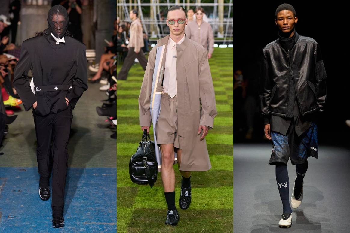 From left to right: Prototypes, Louis Vuitton and Y-3 (SS25)